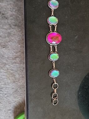 Pink Topaz / Mystic Fire Topaz Bracelet - joy, kindness, experience love